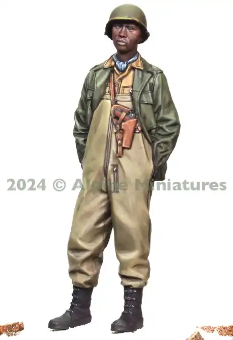 Expédié Aujourd'hui Alpine Miniatures 35318 US Tank Crew 761st TB 1