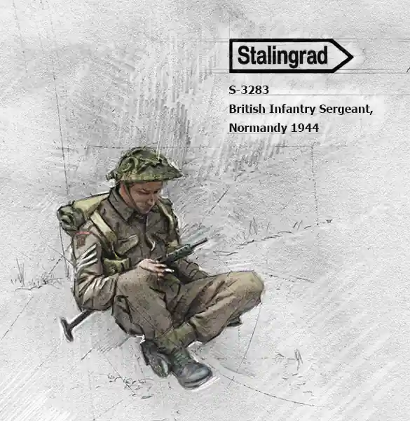 Stalingrad 3283 British Infantry Sergeant - Normandy 1944 (1 Figure) Top Vente