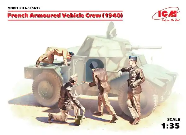 Livraison Express ICM 35615 French Armoured Vehicle Crew (1940), (4 figures)