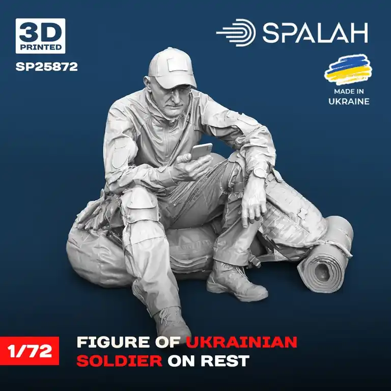 Affaire À Saisir Spalah 25872 Ukrainian Soldier on Rest (1 Figure / 3D-Printed)