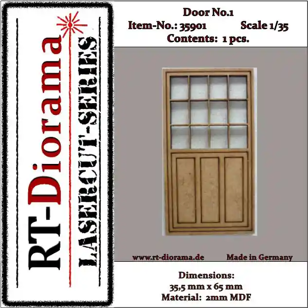 Offre Limitée RT-Diorama 35901 Lasercut Doors No.1