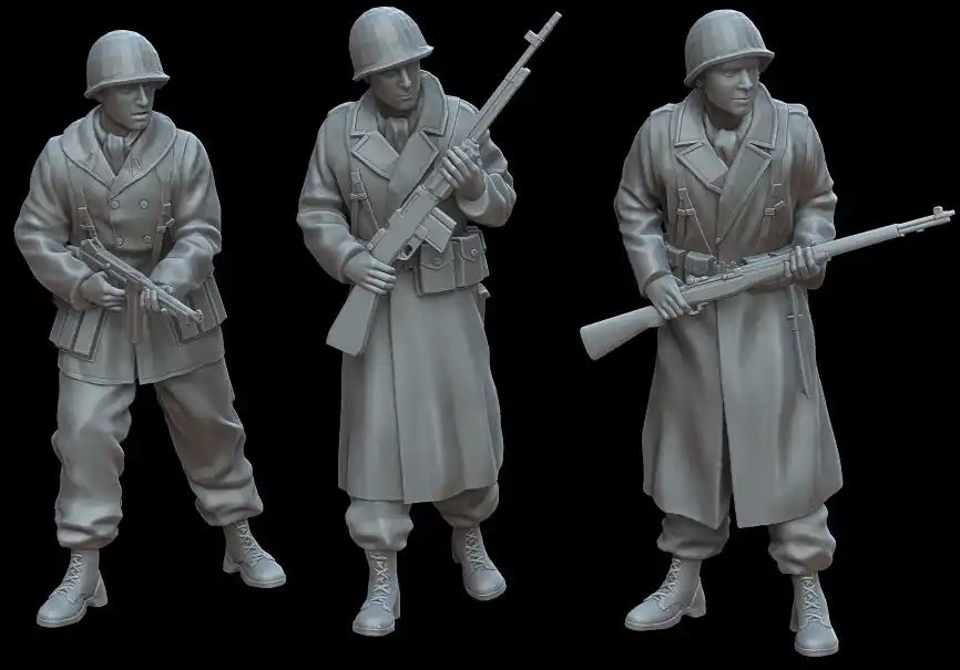 Vente Directe White Stork Miniatures F72063 U.S.soldiers winter