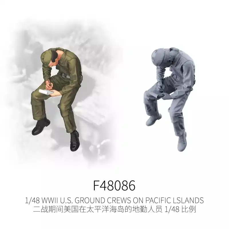 Meilleur Choix Galaxy-Model F48086 WWII U.S. Ground Crews On Pacific Islands 10