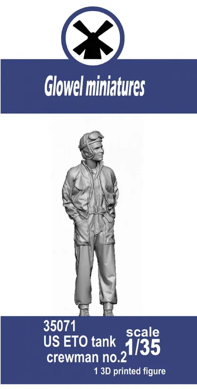 Satisfait Ou Remboursé Glowel Miniatures 35071 US ETO Tank Crewman No.2 (1 Figure, 3D Printed)