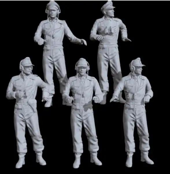 Peddinghaus-Decals 87F010 German Tank Crew Summer (5 Figures) Commander Maintenant