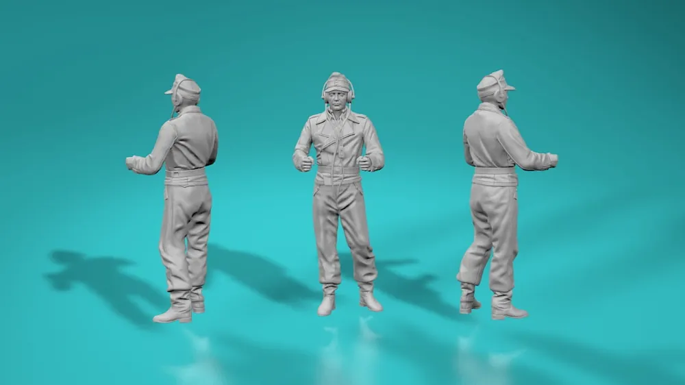 Achetez Aujourd'hui EMP3D 99200174-72 Niemiecki czołgista 2WŚ - pełna figurka - Wersja 7a