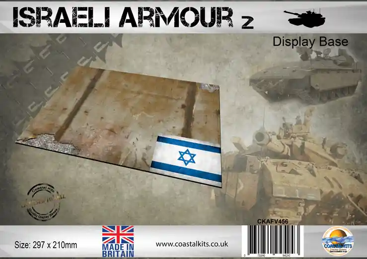 Nouvel Arrivage Coastal kits AFV456 Israeli Armour Display Base 2 297 x 210mm