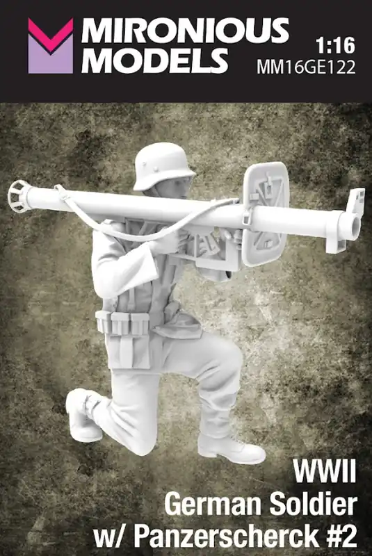 Mironious Models 16GE122 German WWII Soldier with Panzerscherck No.2 Top Vente