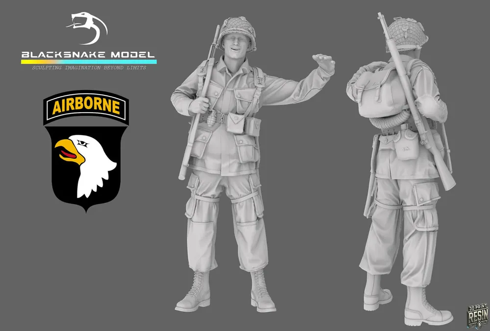 BlackSnake Model ST-16 US WWII 101st Airborne - Soldier 16 (1 figure) Seulement Aujourd'hui