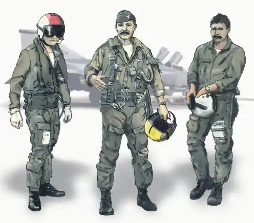 CMK F72134 US pilots Vietnam war 3 fig. Retour Gratuit