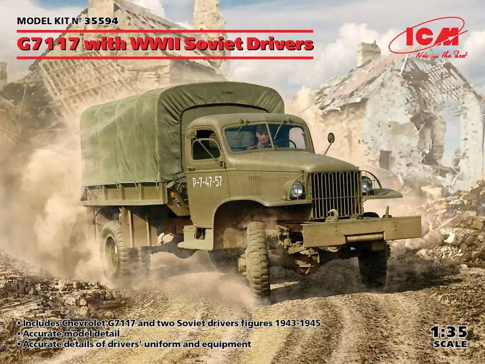 Prix Choc ICM 35594 G7117 with WWII Soviet Drivers