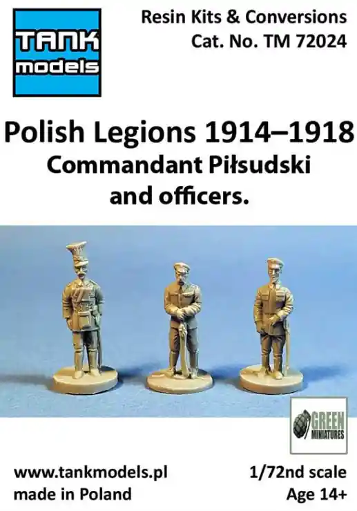 Quantité Limitée Tank Models Hobby Shop TM72024 Polish Legions 1914–1918 - Commandant Piłsudski and Officers