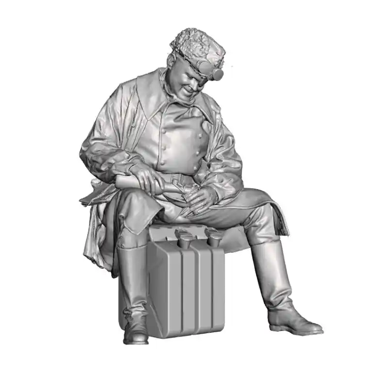 3d Scale Model Universe 72F054 German WW2 Heer Mechanized Troops Officer in Winter Gear (1 Figure / 3D-Printed) Livraison Express