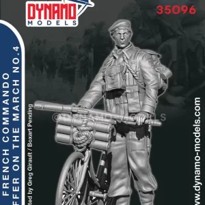 Dynamo-Models 35096 French Commando Kieffer On The March No.4 (With Bicycle) Jusqu'à Épuisement Des Stocks