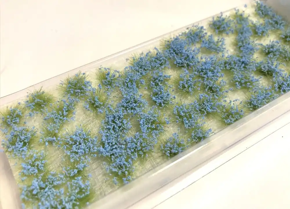 Model scene 060-06S Blossoms Tufts - Light Blue Promotion Saisonnière