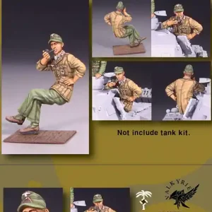 Authentique Valkyrie Miniatures 35008W WWII German DAK Tank Gunner