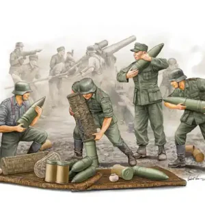 Trumpeter 00426 German Field Howitzer Gun Crew (on carrying) Offre Spéciale