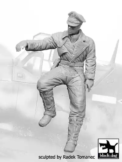 Black Dog F32066 German Luftwaffe Pilot 1940-1945 N°6 Top Vente