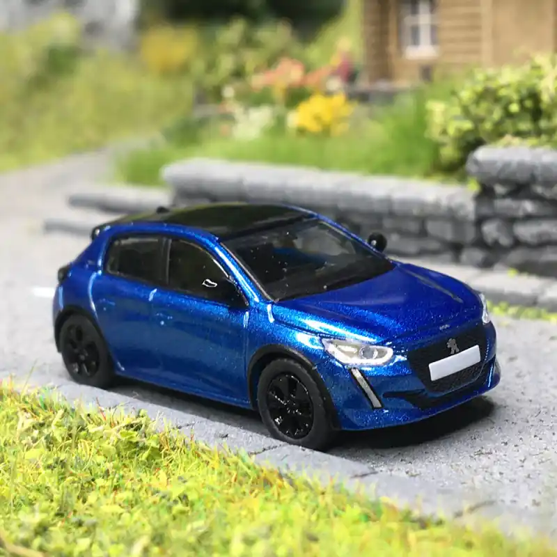 Paiement Sécurisé Peugeot 208 II, phase 1, bleu métallisé, 2019 - SAI 6641 - HO 1/87