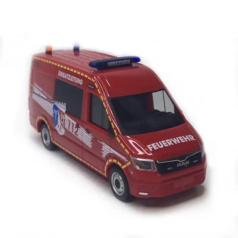 Vente Directe MAN TGE, demi-bus à toit surélevé , Service d‘incendie d‘Oberhausen/ELW - HERPA 098731 - HO 1/87