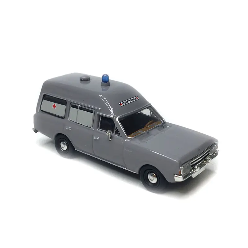 Commander Maintenant Opel Rekord, Ambulance, gris, 1968 - BREKINA 20671 - HO 1/87
