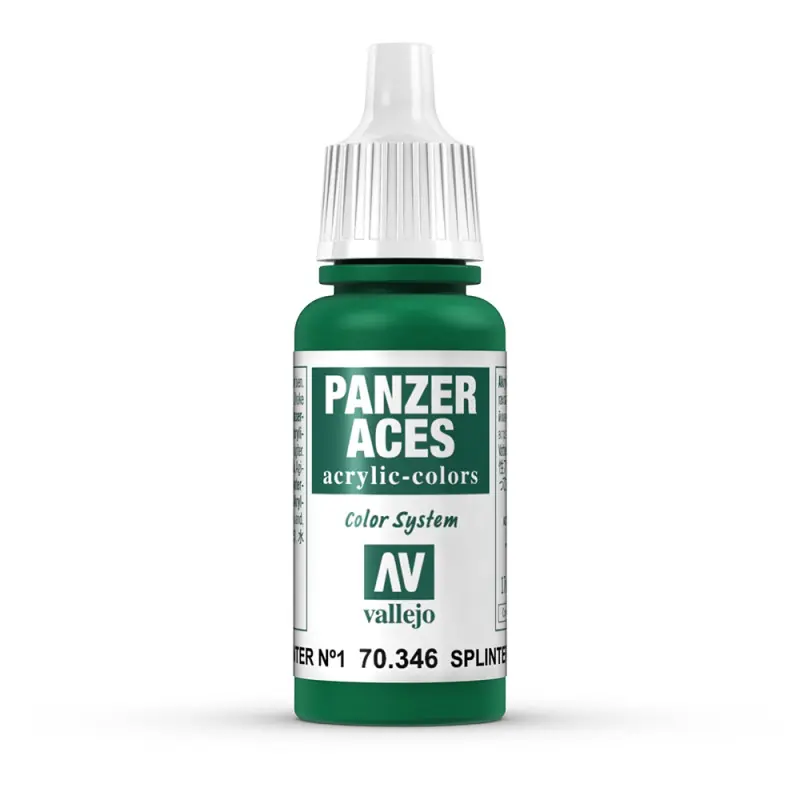 Peinture Acrylique, 17ml, Panzer Aces Taches Splinter I - VALLEJO 70346 Prix Cassé