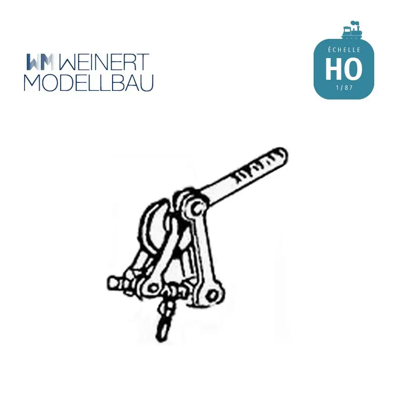 Attelage standard monté, 2 pièces, HO Weinert 8631 Vente Directe