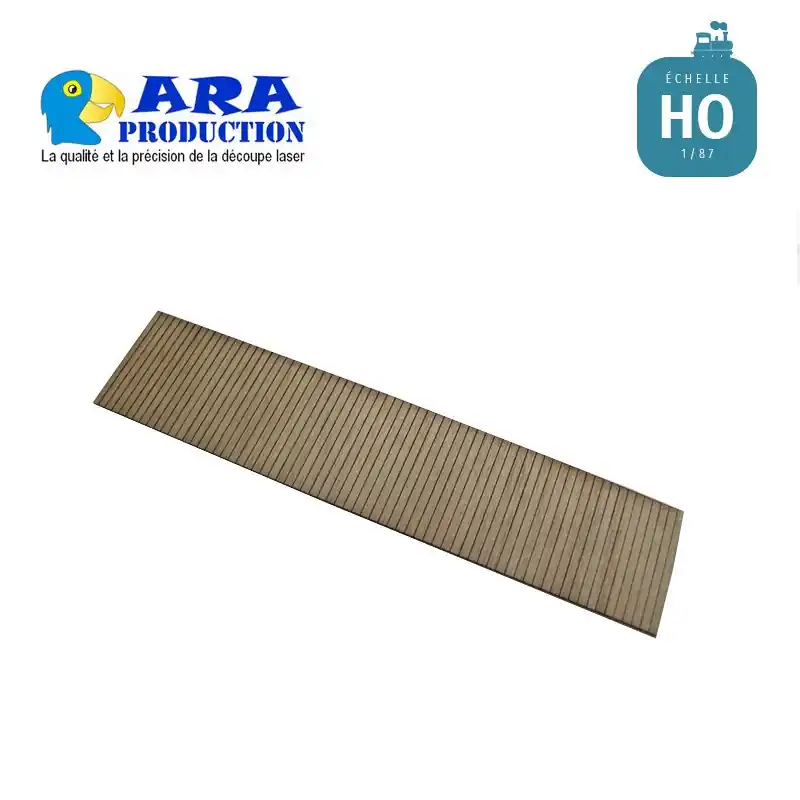 Plancher bois pour wagon plat K50 ROCO ARA Production HO.PLA19505A Vente Flash