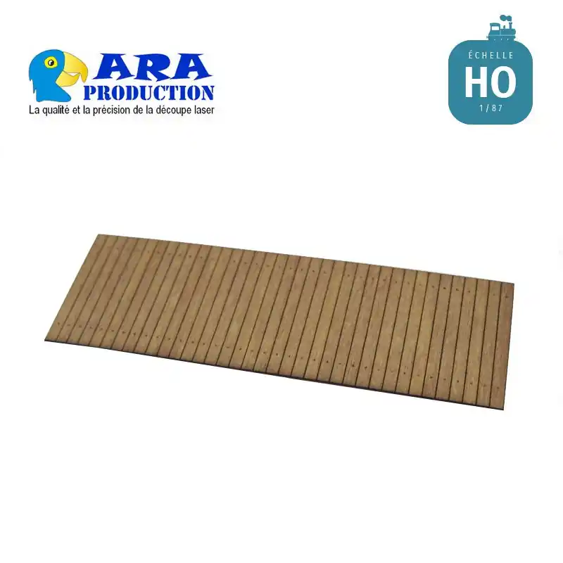 Plancher bois pour wagon plat OCEM 29 LSM ARA Production HO.PLA19507A Meilleur Choix