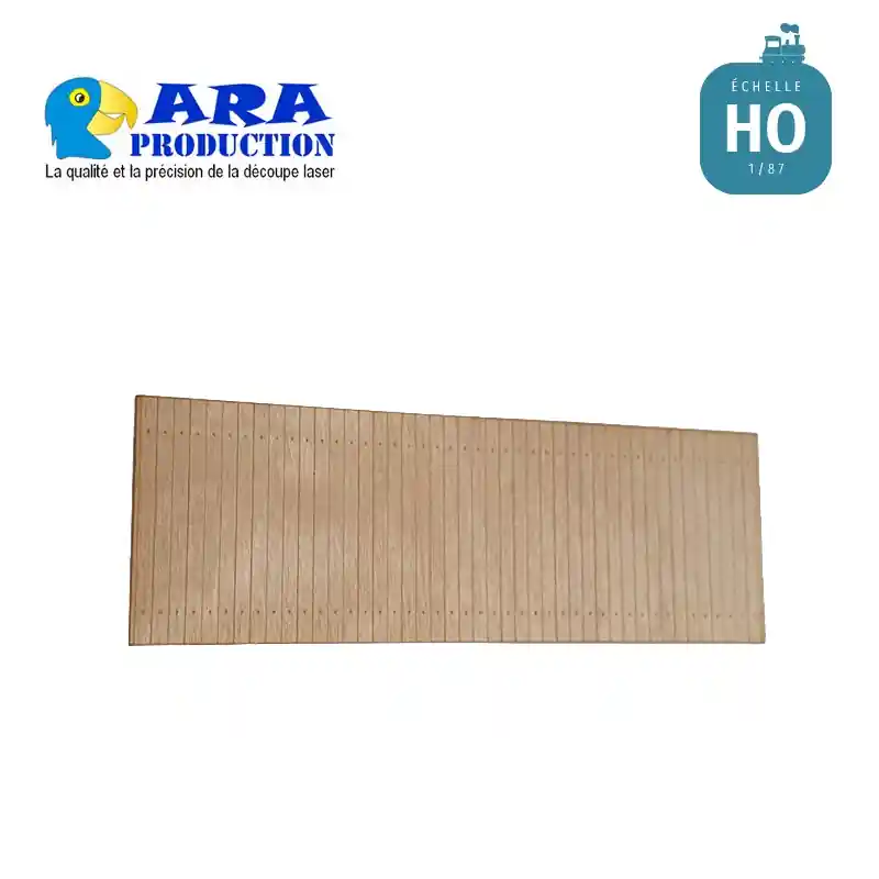 Plancher bois pour wagon plat OCEM 29 REE ARA Production HO.PLA19506A Commande En Gros