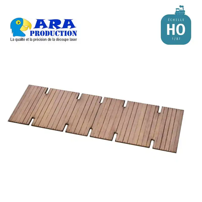 Plancher bois pour wagon tombereau 4 portes REE ARA Production HO.PLA19512A Meilleur Prix