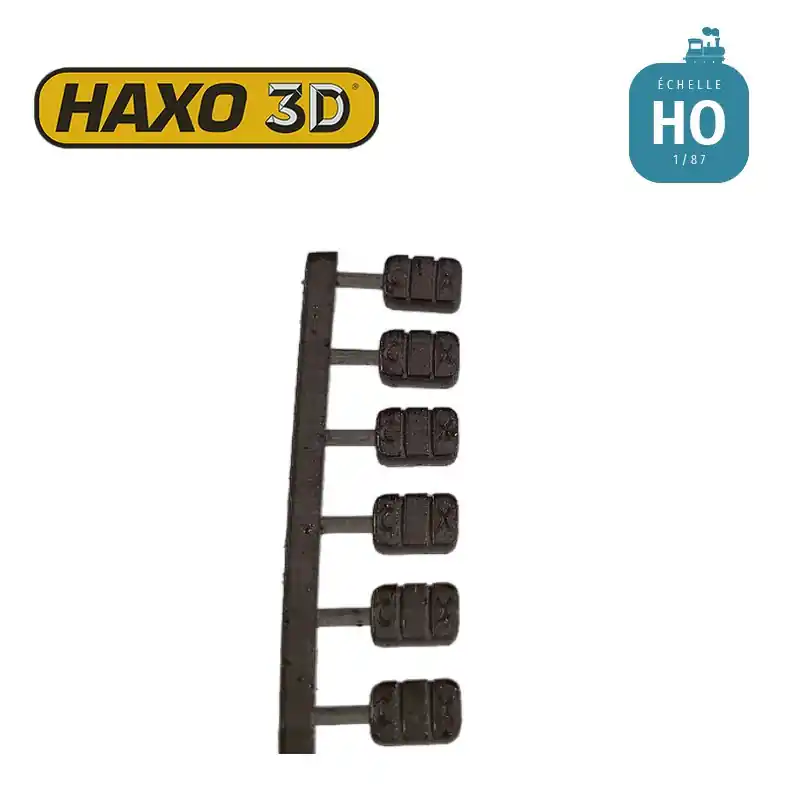Satisfait Ou Remboursé Briquettes Carmaux (CX) 50 pcs HO Haxo 3D 344042