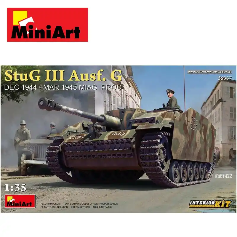 Char Allemand StuG III Ausf. G DEC 1944-MAR 1945 Interior Kit WWII 1/35 MiniArt 35357 Satisfait Ou Remboursé