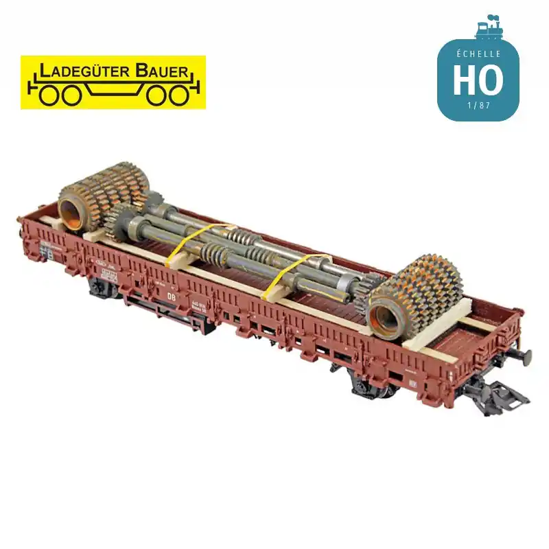 Offre Exclusive Vieux rouleaux concasseurs avec arbres HO Ladegüter Bauer H01365