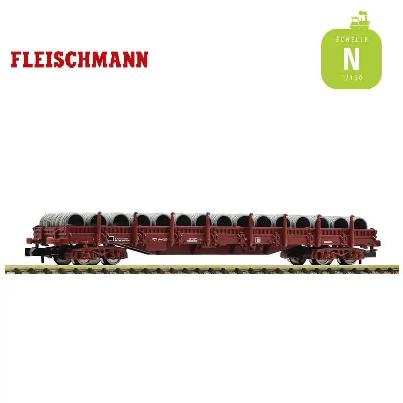 Wagon plat à ranchers mobiles Res avec bobines SNCF EP V-VI N Fleischmann 6660085 Meilleure Vente