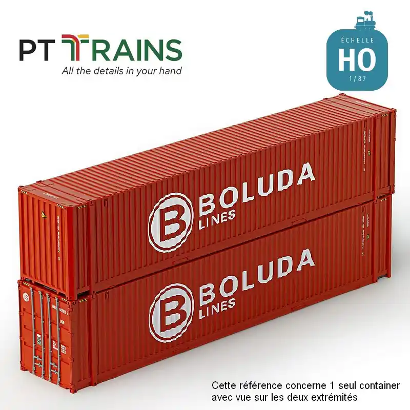 Container 45´HC BOULDA rouge HO PT TRAINS 8510040 Affaire À Saisir