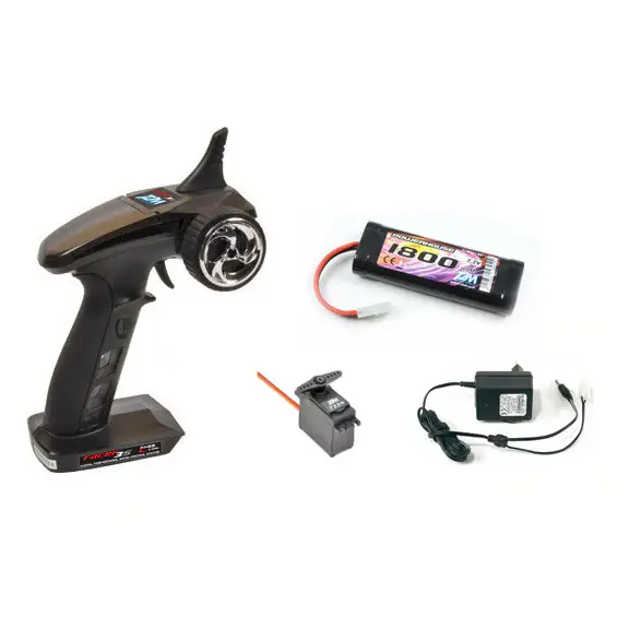 T2M Pack Radio Racer 3S + Accu Nimh 1800mah + Chargeur + Servo T4618L Affaire À Saisir