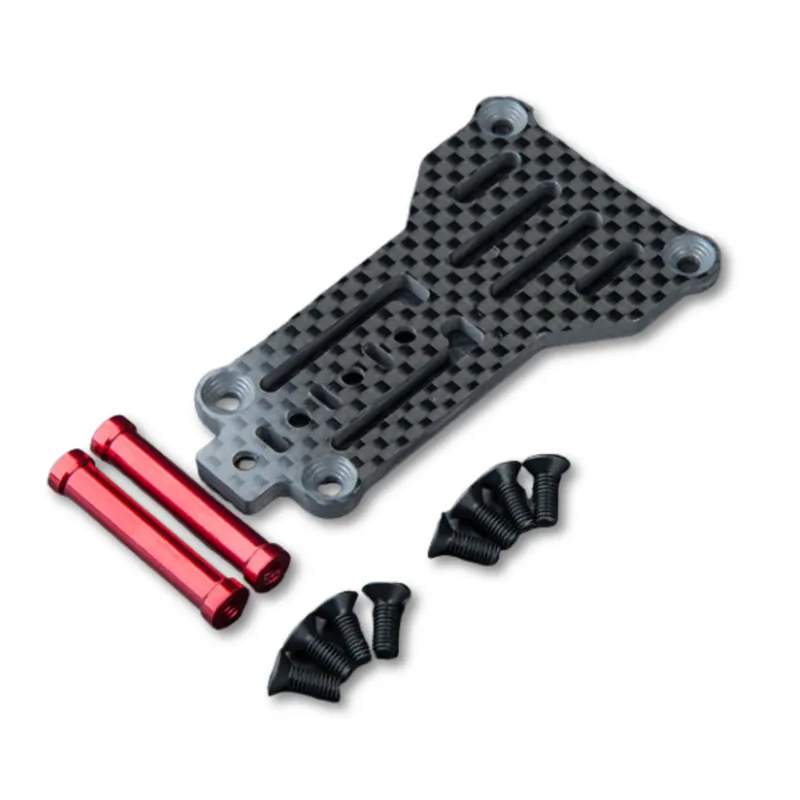MST Platine carbone + Entretoise alu rouge RMX 4 210735R Nouvel Arrivage