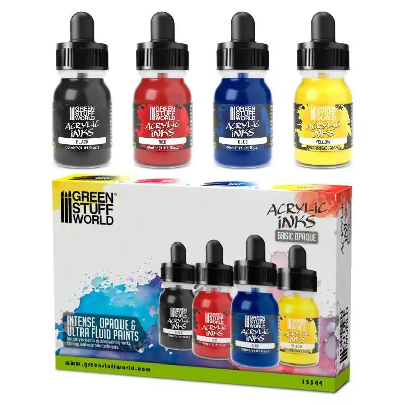 Acheter Direct Set d‘encres acryliques - Opaques de Base (x4)