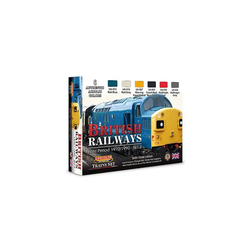 Peinture acrylique British Railways late period 1970/1990 Set 3 Expédié Aujourd'hui