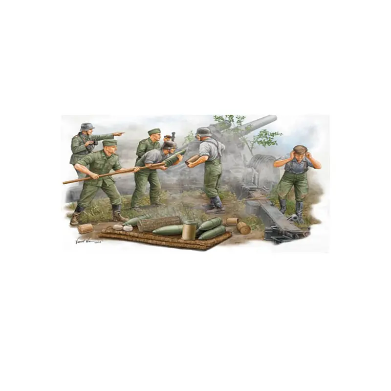 Figurine GERMAN FIELD HOWITZER GUN CREW Bon Plan