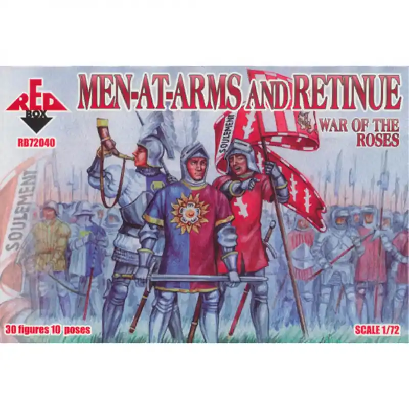 Nouveauté Figurine Men-at-arms and Retinue (War of the roses) 1 72