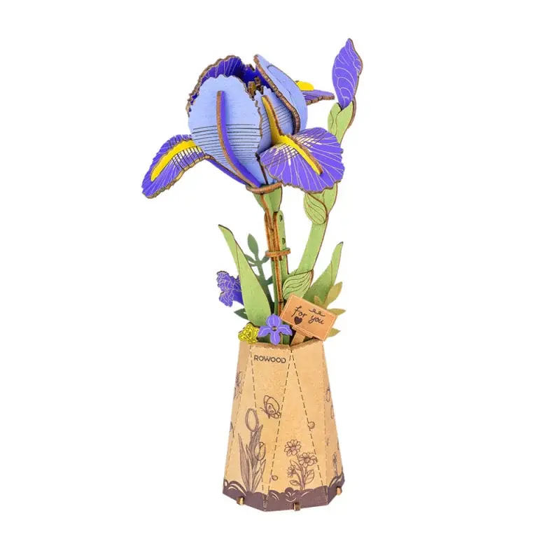 Acheter Direct Puzzle 3D en bois Purple Iris - Rowood