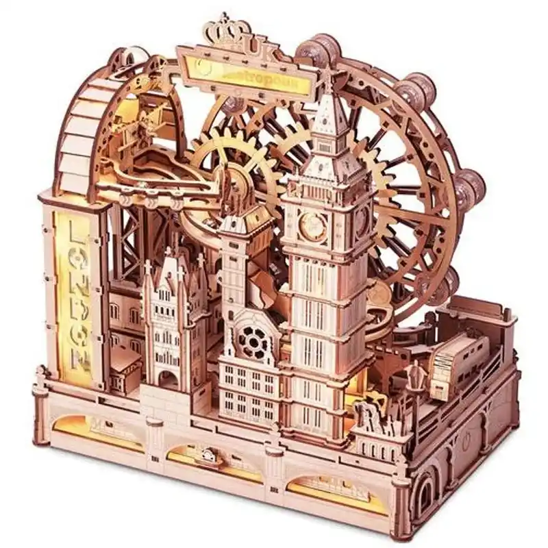 Marble Travel London - Puzzle 3D Mécanique en bois Rokr Prix Réduit