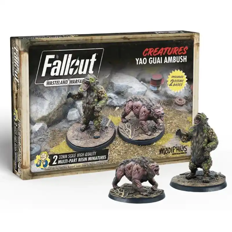 Fallout Wasteland Warfare - Créatures Yao Guai Ambush VO Prix Réduit