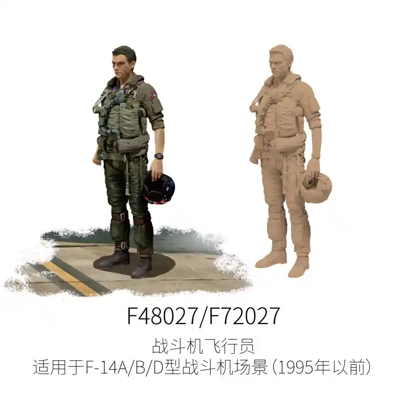Galaxy-Model F48027 Fighter Pilot Used In Conjunction For F-14A/B/D Fighter Model Scenes (Before 1995) 1 Acheter En Ligne