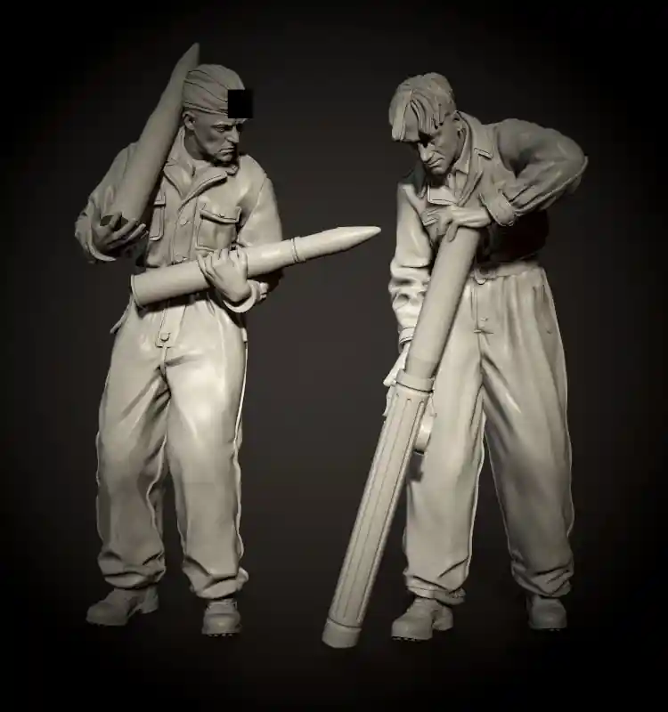 PanzerArt FI35-103 Waffen-SS tanker preparing ammo set Soldes