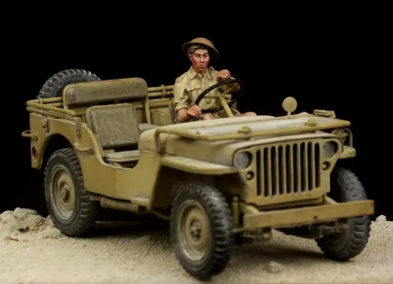 The Bodi Miniatures 35112 British Driver Western Desert WWII (for Tamiya Jeep) Commander Maintenant