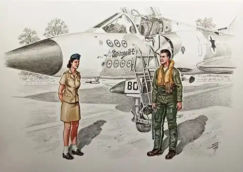 CMK F72387 IAF Mirage IIICJ Pilot And Female Ground Crew Acheter En Ligne