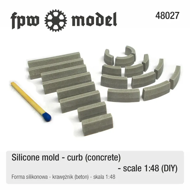 Super Prix FPW Model 48027 Forma silikonowa - krawężnik - beton
